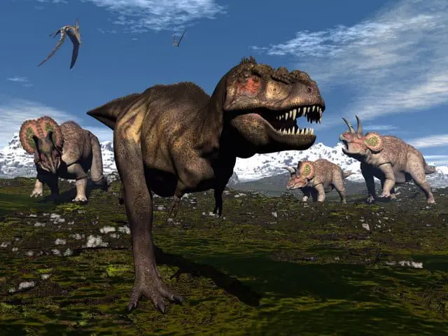 T-rex-on-the-run-Adventuredinosaurs