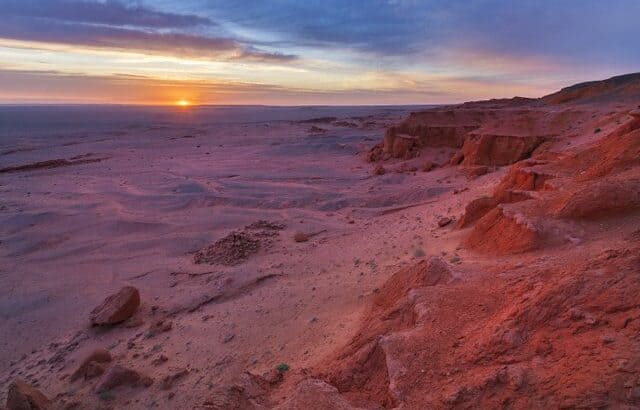 Flaming-Cliffs-where-Gobi-Desert-Dinosaurs-were-found-AdventureDinosaurs