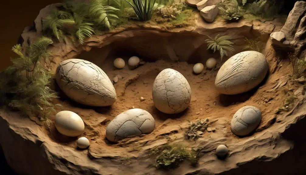 a dinosaur eggs nest with six eggs, Dinosaur Eggs Nest - Did Dinosaurs Make Nests?