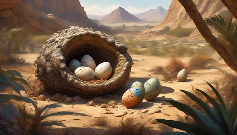 dinosaur eggs in a protected nest in a desert area, How Old Are Dinosaur Eggs?